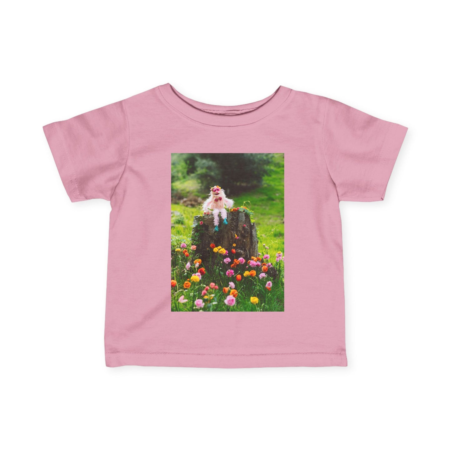 Toddlers - Pinky In Flowers T-Shirt