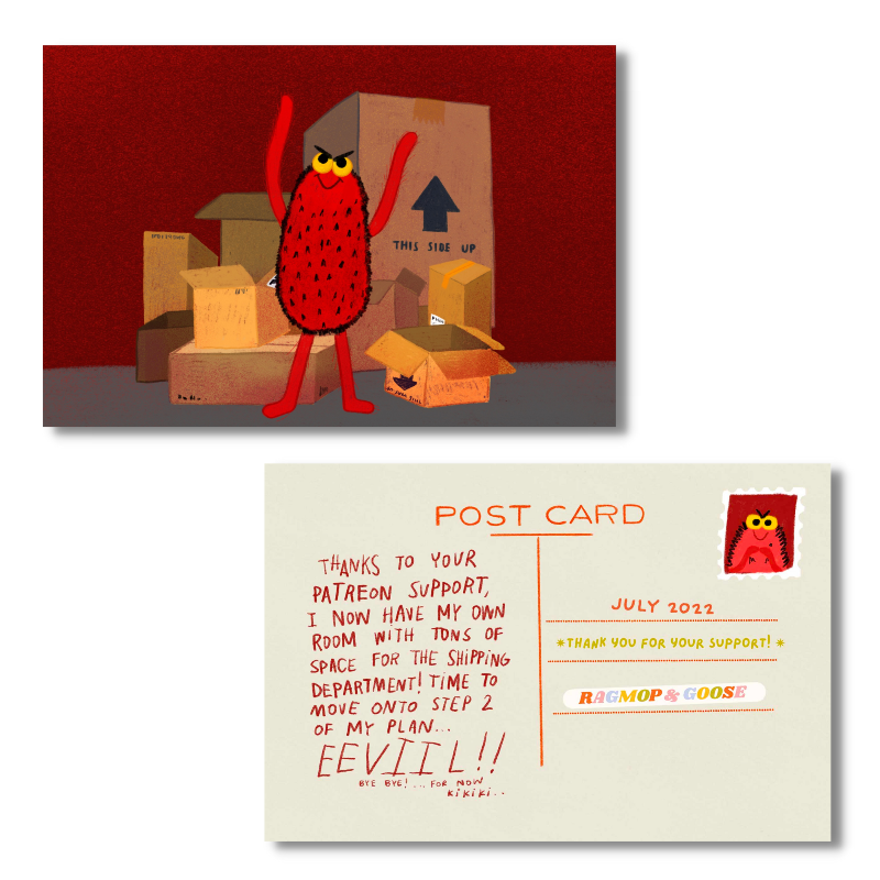 Diablo's Boxes - July 2023 Exclusive Patreon Postcard