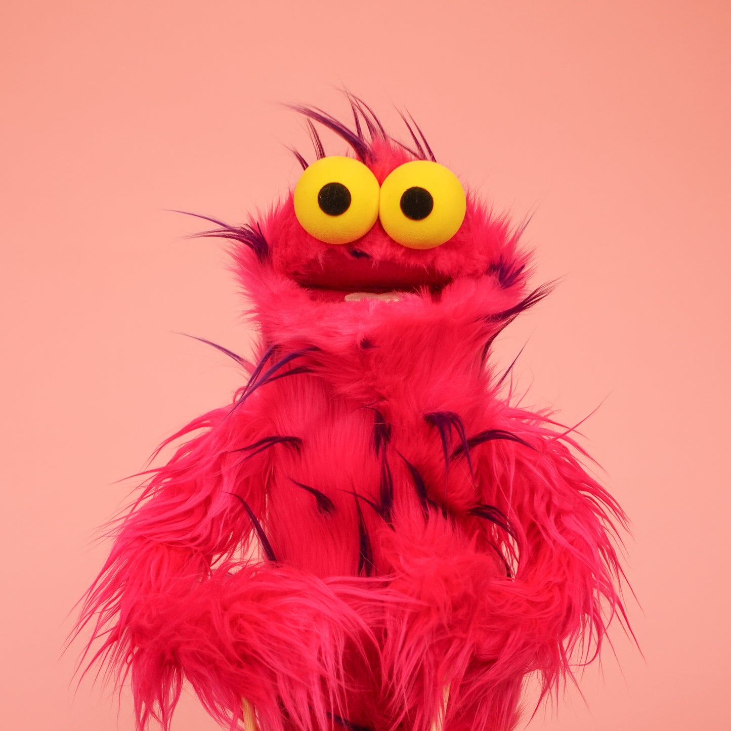 Pink Zigzag - Hand & Rod Puppet