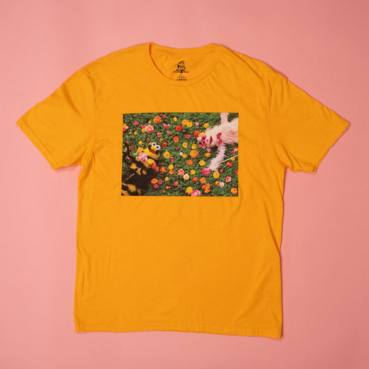 Honey & Pinky In Flowers T-Shirt (Adult Unisex)